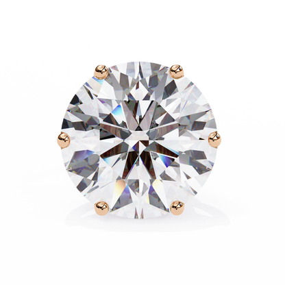 Nova Beam – Round Lab Diamond Radiant Stud Earrings