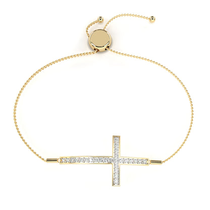 Celeste Orbit – Round Lab Diamond Open Disc Bracelet