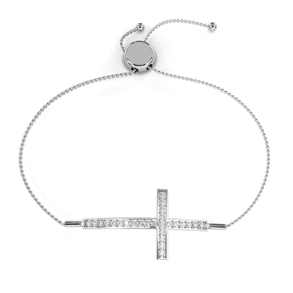 Celeste Orbit – Round Lab Diamond Open Disc Bracelet
