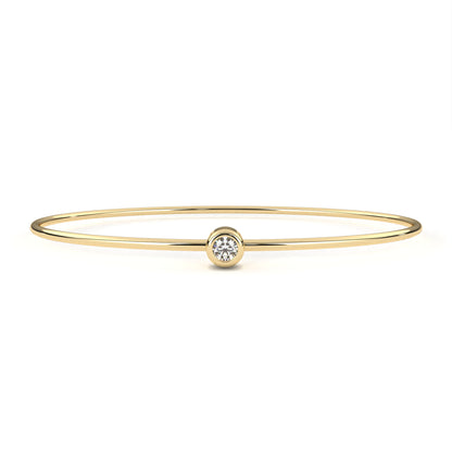 Eclipse Point – Round Lab Diamond Minimal Dot Bracelet