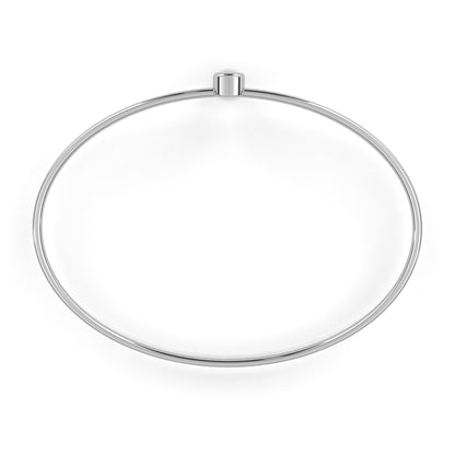 Eclipse Point – Round Lab Diamond Minimal Dot Bracelet