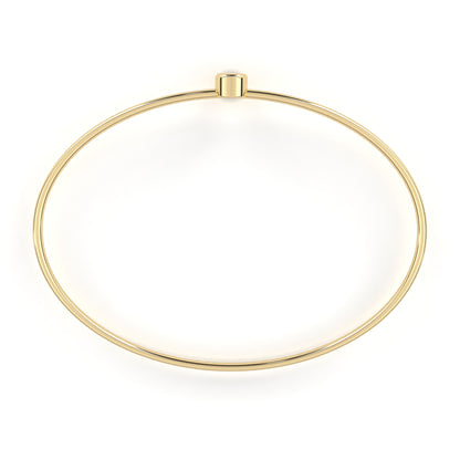 Eclipse Point – Round Lab Diamond Minimal Dot Bracelet