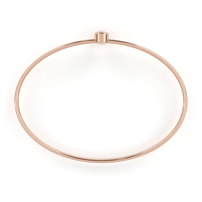 Eclipse Point – Round Lab Diamond Minimal Dot Bracelet