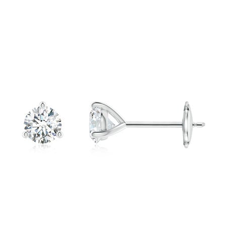 0.50CTS 14K Lab-Grown Prong-Set Round Diamond Martini Stud Earrings