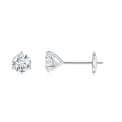 0.50CTS 14K Lab-Grown Prong-Set Round Diamond Martini Stud Earrings