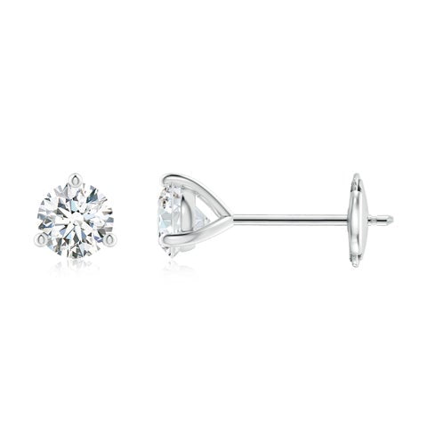 0.75CTS 14K Lab-Grown Prong-Set Round Diamond Martini Stud Earrings