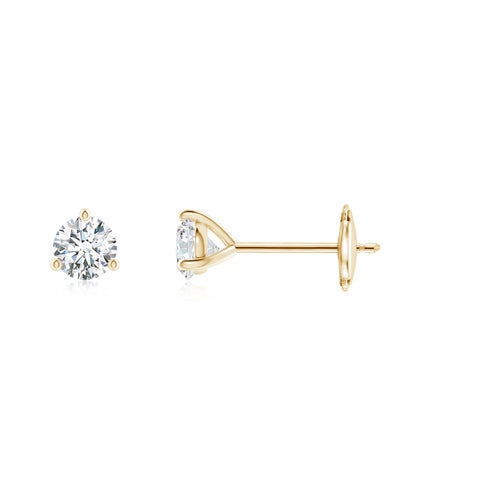 0.33CTS 14K Lab-Grown Prong-Set Round Diamond Martini Stud Earrings