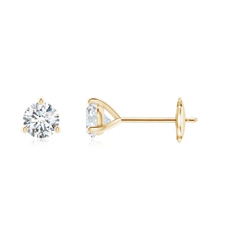 0.50CTS 14K Lab-Grown Prong-Set Round Diamond Martini Stud Earrings