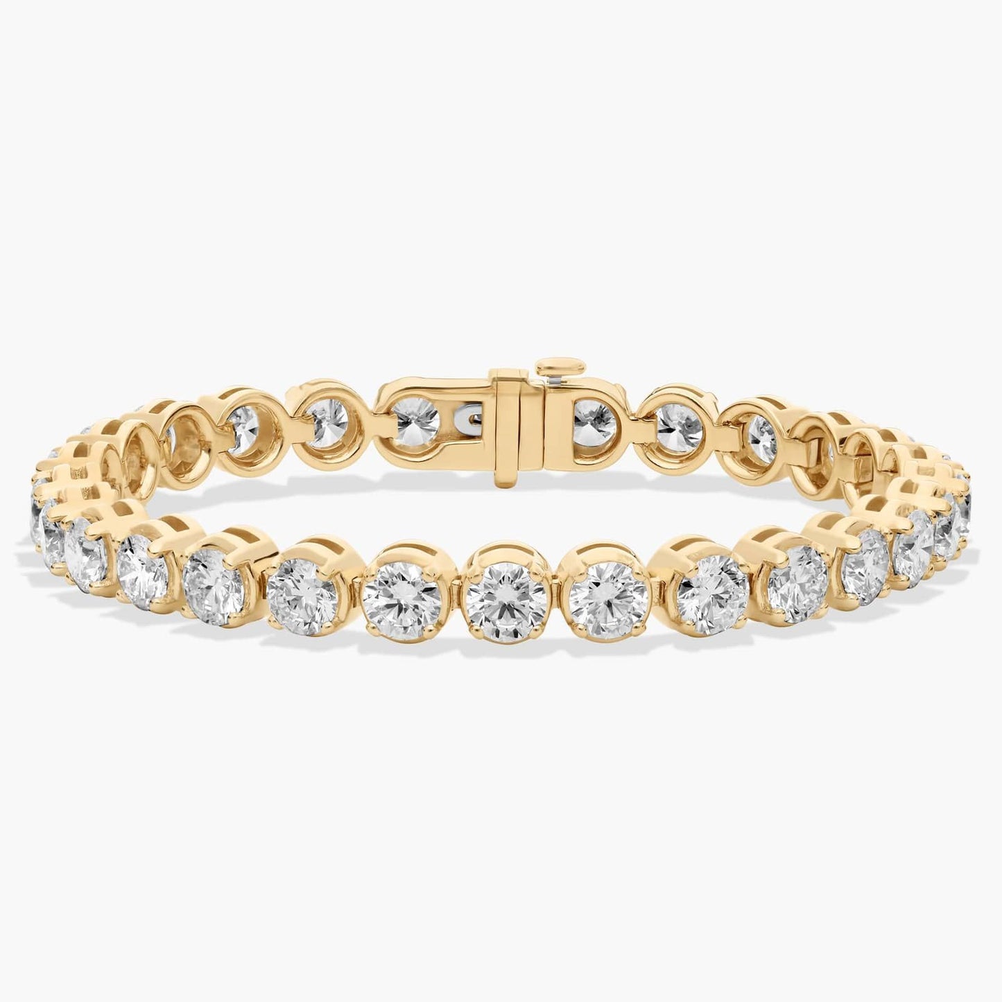 Nuit D’Or 15 CTW Natural Diamond Buttercup Tennis Bracelet in yellow gold, view 1