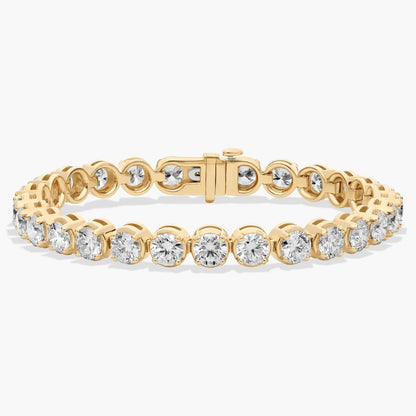 Nuit D’Or 15 CTW Natural Diamond Buttercup Tennis Bracelet in yellow gold, view 1