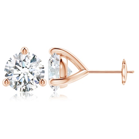 8.0CTW 14K Lab-Grown Prong-Set Round Diamond Martini Stud Earrings
