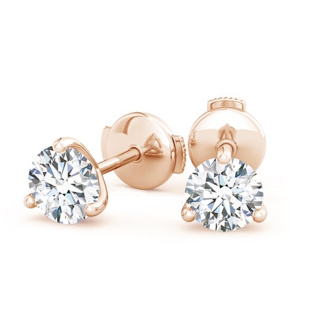8.0CTW 14K Lab-Grown Prong-Set Round Diamond Martini Stud Earrings