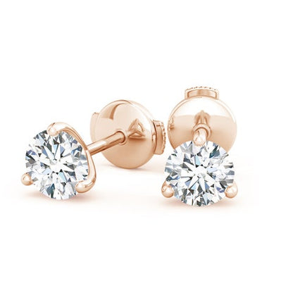 8.0CTW 14K Lab-Grown Prong-Set Round Diamond Martini Stud Earrings