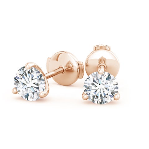 6.0CTW 14K Lab-Grown Prong-Set Round Diamond Martini Stud Earrings