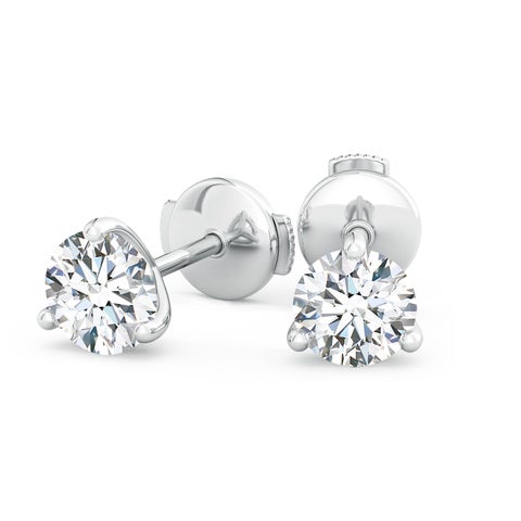 8.0CTW 14K Lab-Grown Prong-Set Round Diamond Martini Stud Earrings