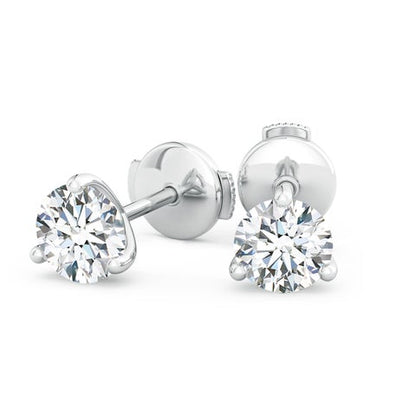 8.0CTW 14K Lab-Grown Prong-Set Round Diamond Martini Stud Earrings