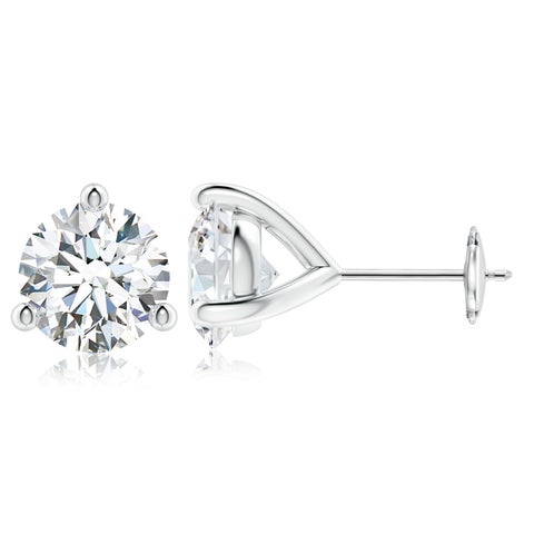 6.0CTW 14K Lab-Grown Prong-Set Round Diamond Martini Stud Earrings