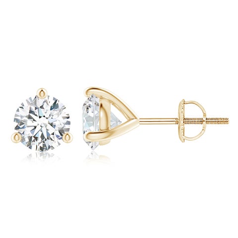 2.0CTW 14K Lab-Grown Prong-Set Round Diamond Martini Stud Earrings