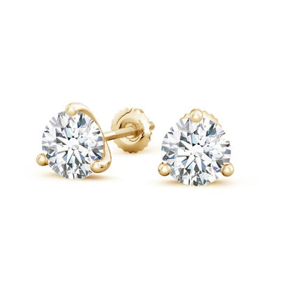 2.0CTW 14K Lab-Grown Prong-Set Round Diamond Martini Stud Earrings