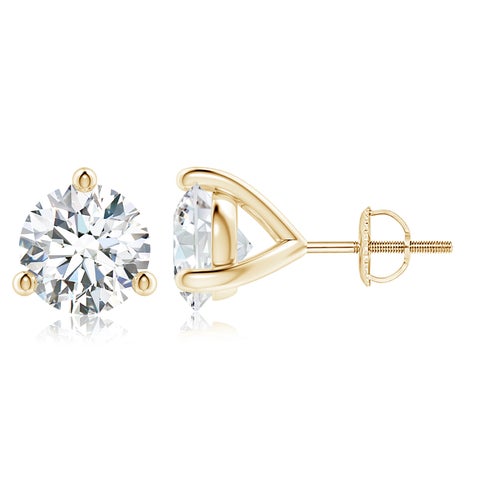 5.0CTW 14K Lab-Grown Prong-Set Round Diamond Martini Stud Earrings