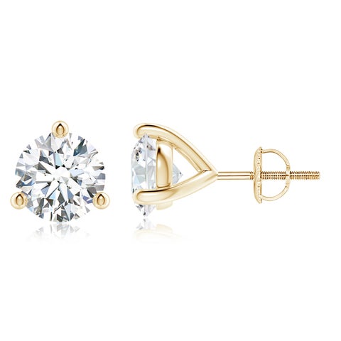 4.0CTW 14K Lab-Grown Prong-Set Round Diamond Martini Stud Earrings