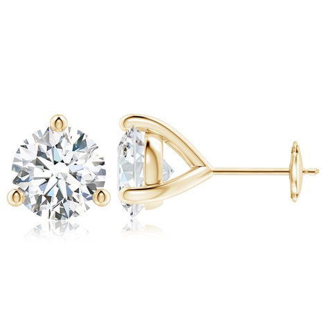 6.0CTW 14K Lab-Grown Prong-Set Round Diamond Martini Stud Earrings