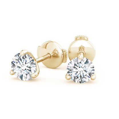 6.0CTW 14K Lab-Grown Prong-Set Round Diamond Martini Stud Earrings