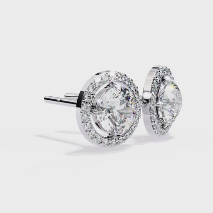 Round Ring Halo Earring