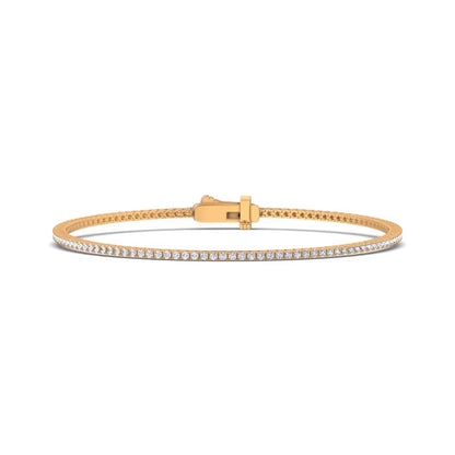 1 CTW Lab-Grown Diamond Tennis Bracelet | 4-Prong Straight