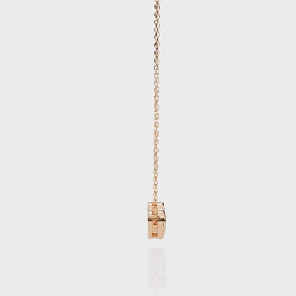 Starlit Bar – Round Lab Diamond Vertical Necklace