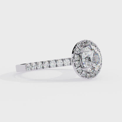Round Rise – Lab Diamond Elevation Band in 14K Gold