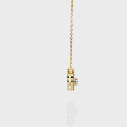 Diamond Drift – Round Lab Diamond Necklace