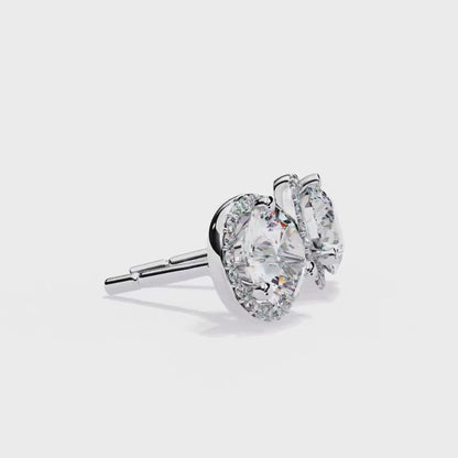 Round Halo Earring