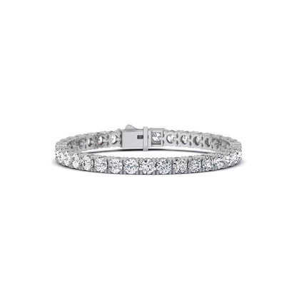 15 CTW Lab-Grown Diamond Tennis Bracelet | 4-Prong Straight
