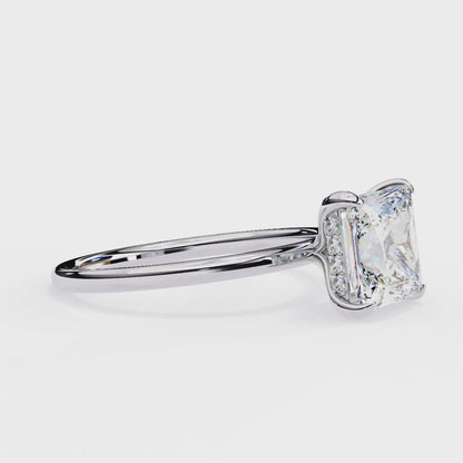 Crown Channel – Princess & Round Lab Diamond Band in 14K Gold