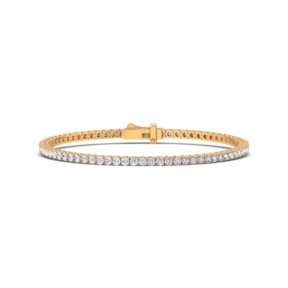 3 CTW Lab-Grown Diamond Tennis Bracelet | 4-Prong Straight