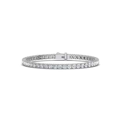 7 CTW Lab-Grown Diamond Tennis Bracelet | 4-Prong Straight