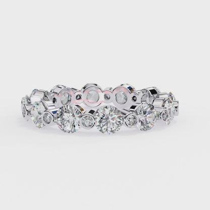 Orion Glow – Round Lab Diamond Dome Band