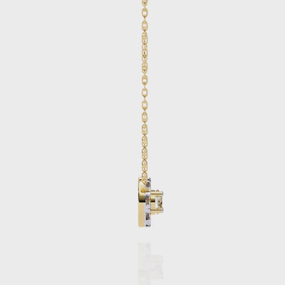 Starlit Charm – Round Lab Diamond Trio Necklace