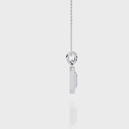 Emerald Crest – Emerald & Round Lab Diamond Cluster Pendant