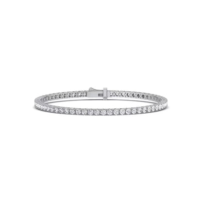 4 CTW Lab-Grown Diamond Tennis Bracelet | 4-Prong Straight