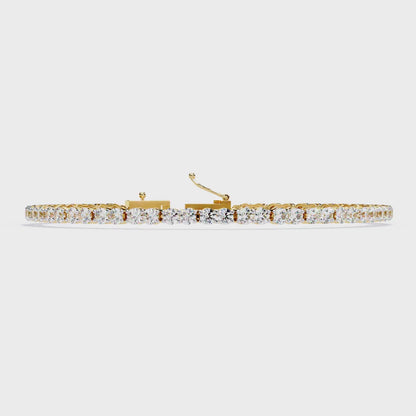 Radiant Line – 2.7MM Lab Diamond Tennis Bracelet in 14K Gold