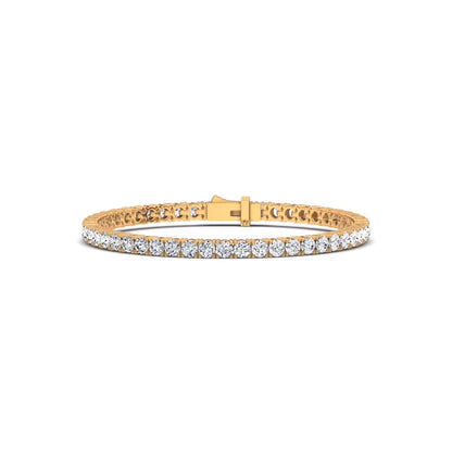 7 CTW Lab-Grown Diamond Tennis Bracelet | 4-Prong Straight