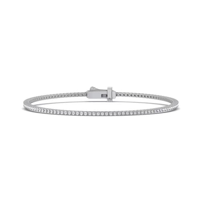 1 CTW Lab-Grown Diamond Tennis Bracelet | 4-Prong Straight