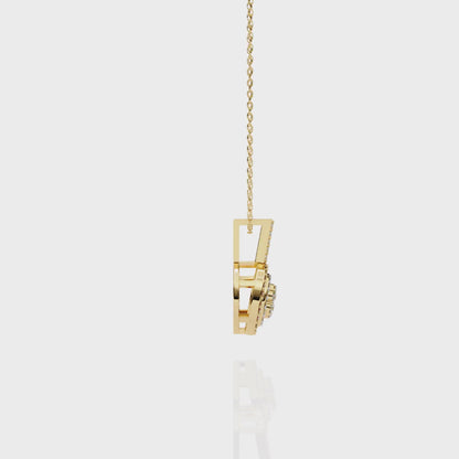 Diamond Lace – Round Lab Diamond Cluster Pendant
