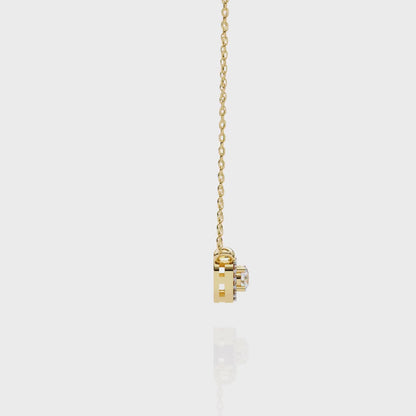 Light Flow – Round Lab Diamond Chain Necklace