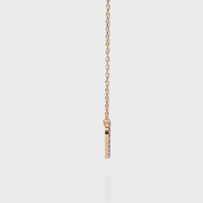 Infinity Echo – Round Lab Diamond Heart Necklace
