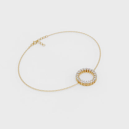 Petite Diamond Charm Bracelet