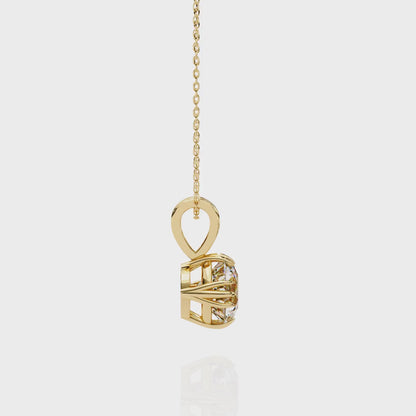 True Orbit – Round Lab Diamond Bezel Pendant
