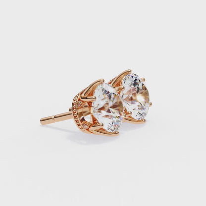 Stardust Cluster – Round Lab Diamond Multi-Stone Studs
